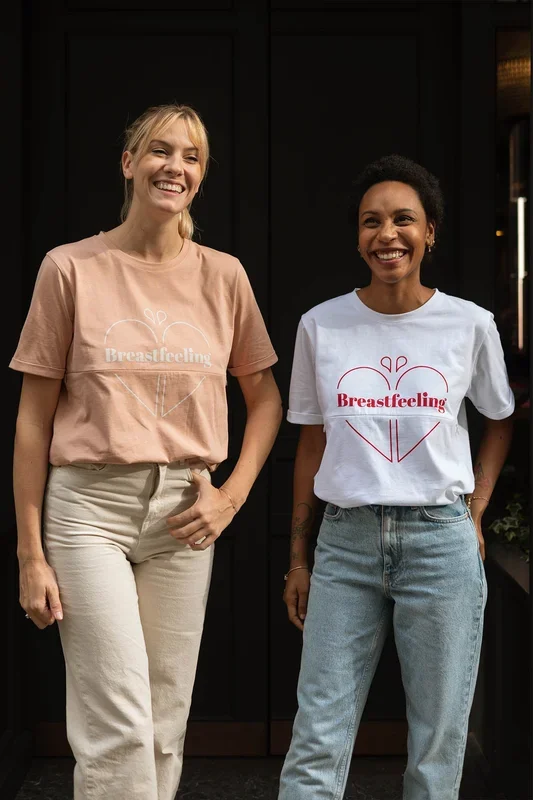 Duo de camisetas de lactancia Breastfeeling