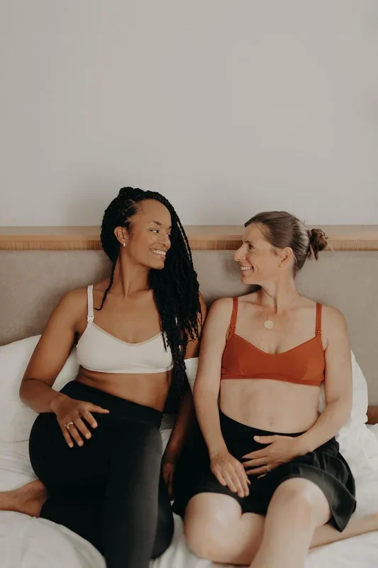 Duo of organic cotton nursing bras – Mumderwear