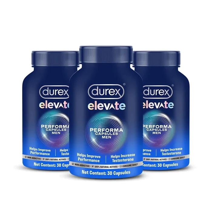 Durex Elevate Performa Shilajit for Men – Pack Of 3