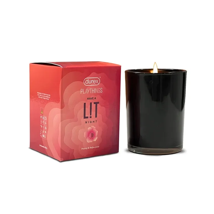 Durex Playthings Have a L!T Night – Peony and Anjou Pear Candle