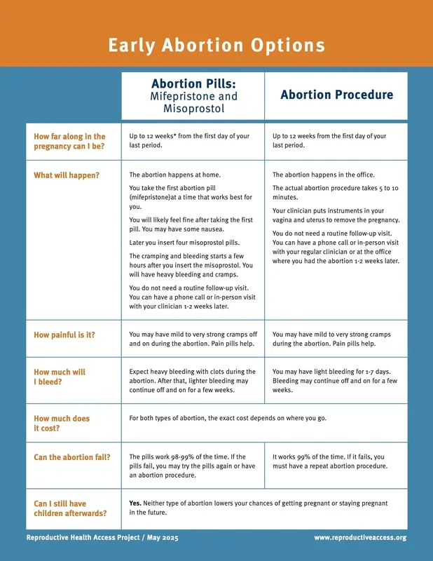 Early Abortion Options