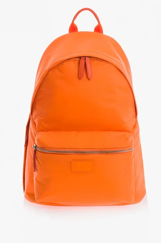 Eco diaper bag made from recycled nylon, orange