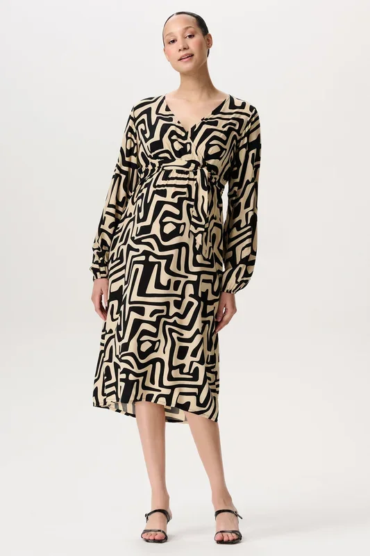 Ecovero Umstands- und Stillkleid mit Graphic Print