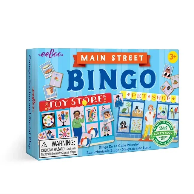 Eeboo Main Street Little Bingo Game