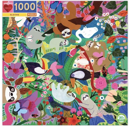 Eeboo Sloths 1000 Piece Puzzle
