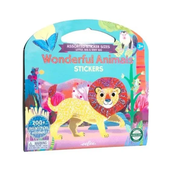 eeBoo Wonderful Animals Shiny Stickers