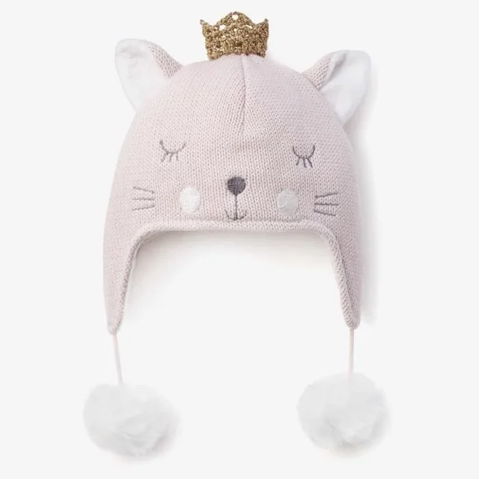 Elegant Baby Aviator Hat in Princess Kitty