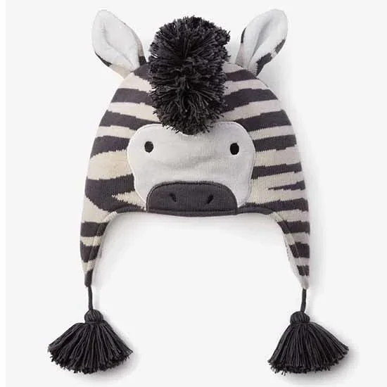 Elegant Baby Aviator Hat in Zebra