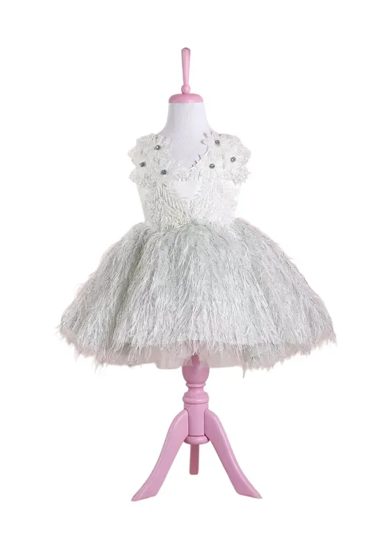 Elena White Party Dress