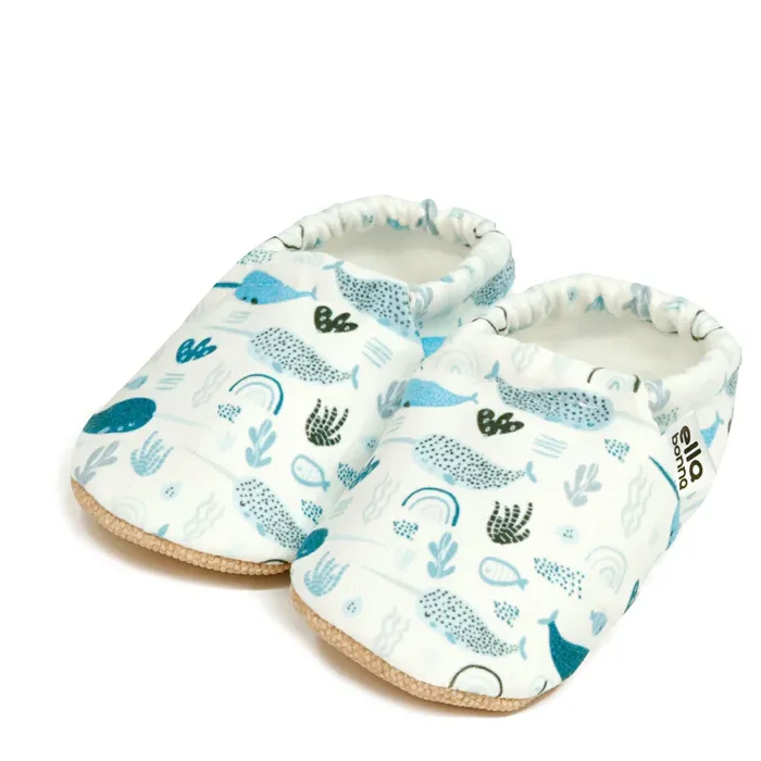 Ella Bonna Non-slip Sole Swordfish Patterned Baby Booties, Home Boot Slippers Nursery Shoes