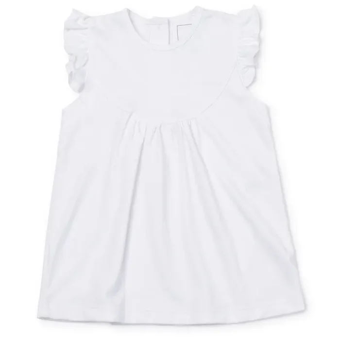 Ella Girls’ Pima Cotton Flutter Sleeve Top