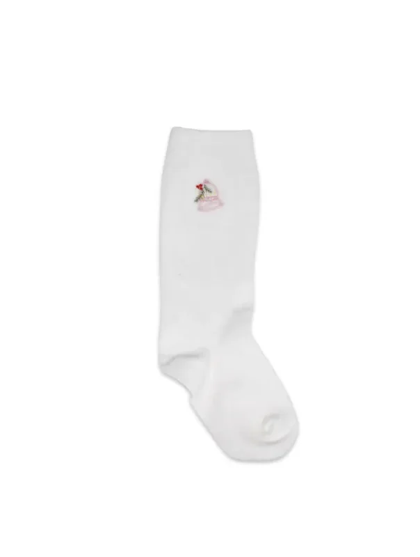Embroidered Knee High Socks