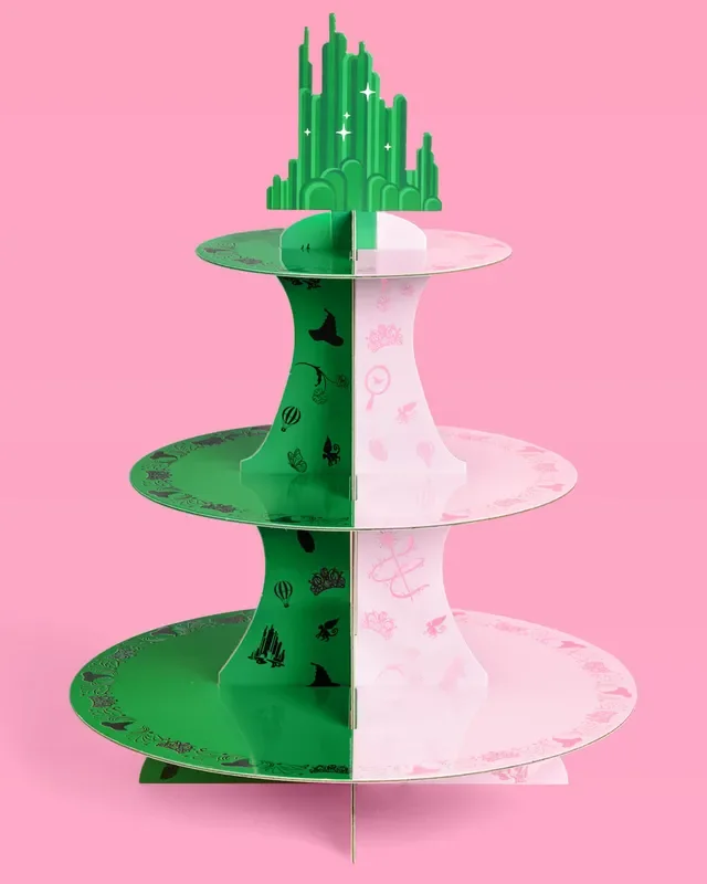 Emerald City Cupcake Tower – 3 Tiered Display