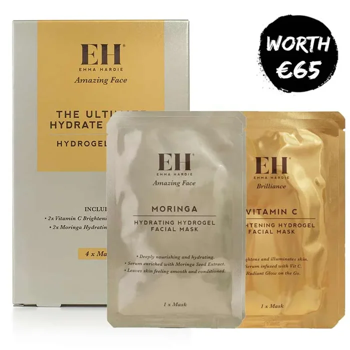 Emma Hardie The Ultimate Hydrate & Glow Hydrogel Masks – 4 Masks