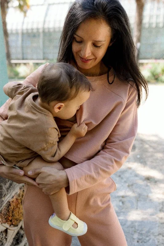 Ensemble Casual Mama clay