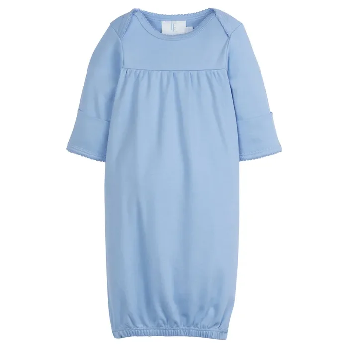 Essential Newborn Gown – Light Blue