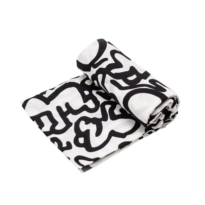 Etta Loves X Keith Haring ‘baby’ Muslin – For Newborn To 4 Months Old Babies