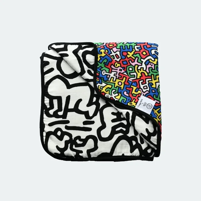 Etta Loves x Keith Haring Sensory Muslin Blanket