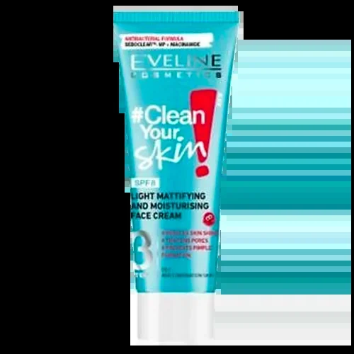 Eveline Clean Skin Light Mattifying & Moisturizing Face Cream 75ml