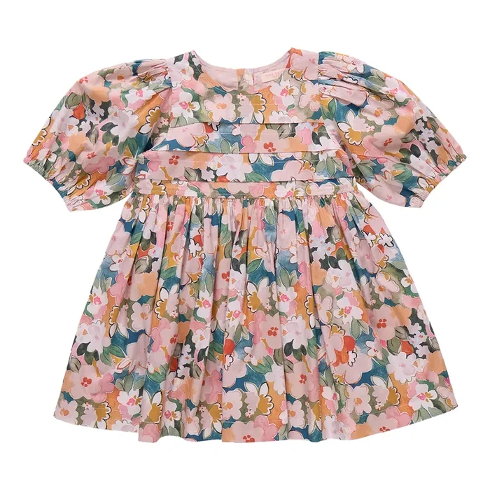 Evelyn Dress – Watercolor Floral