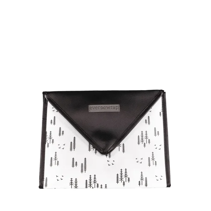 Everenvelope: Small Black And White Reusable Gift Bag With Magnetic Closure (reusable Gift Wrap Bags – Sustainable, Foldable, Eco-friendly)