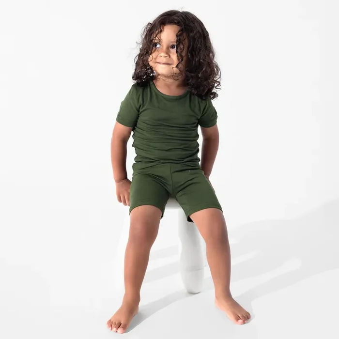 Evergreen Bamboo Kids Pajama Short Set