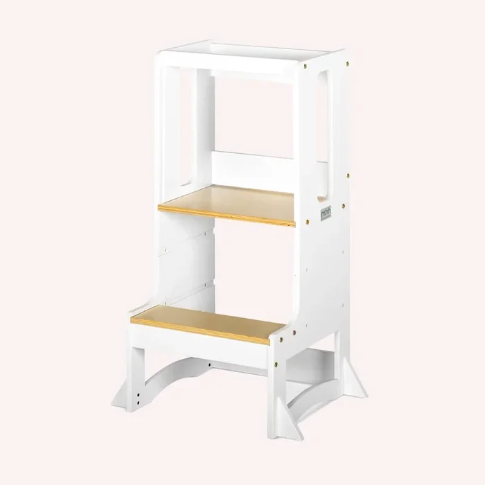 Evo 3.0 Learning Tower – White & Birch