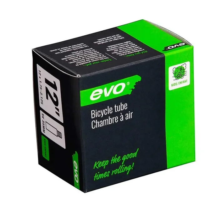 EVO SCHRADER VALVE BICYCLE TUBE 12 “,14 “,20 “