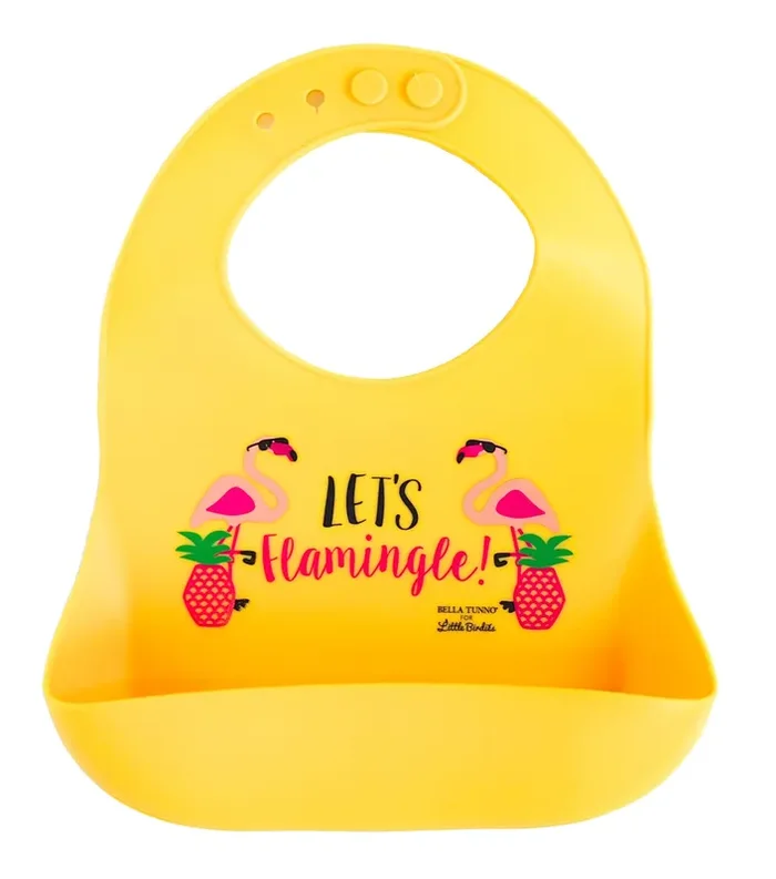 Exclusive! Let’s Flamingle Catch Bib