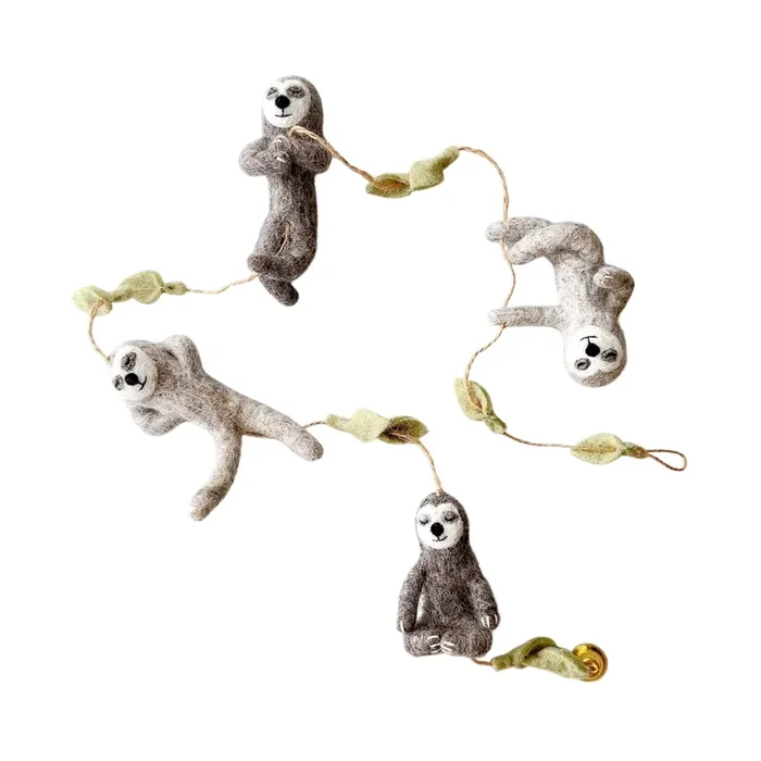 Felt Garland – Slothful Serenity