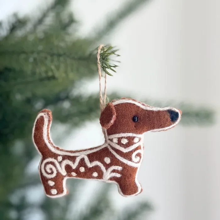 Felt Gingerbread Collection – Dachshund Dog