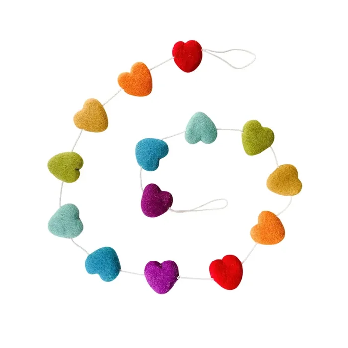 Felt Heart Garland
