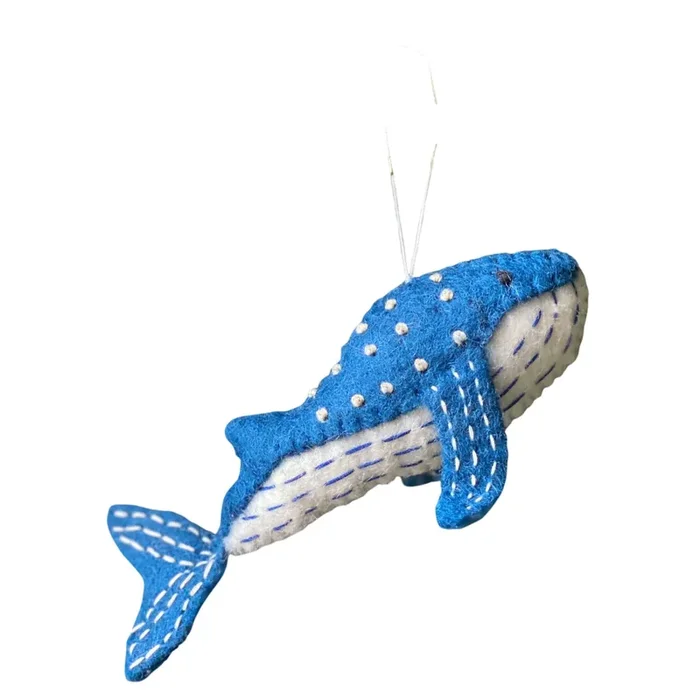 Felt Ornament – Blue Minke Whale