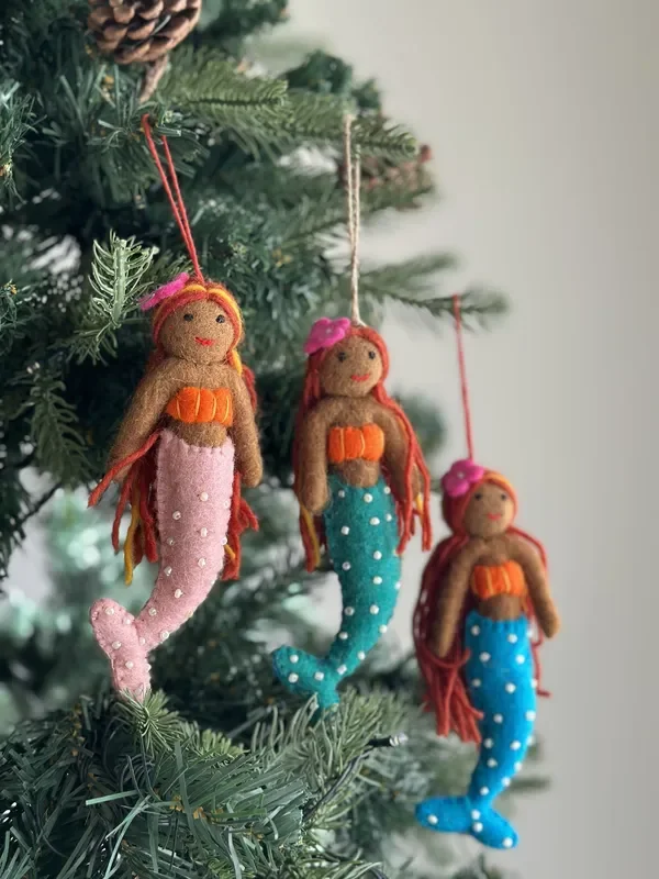 Felt Ornament – Tropical Mermaid