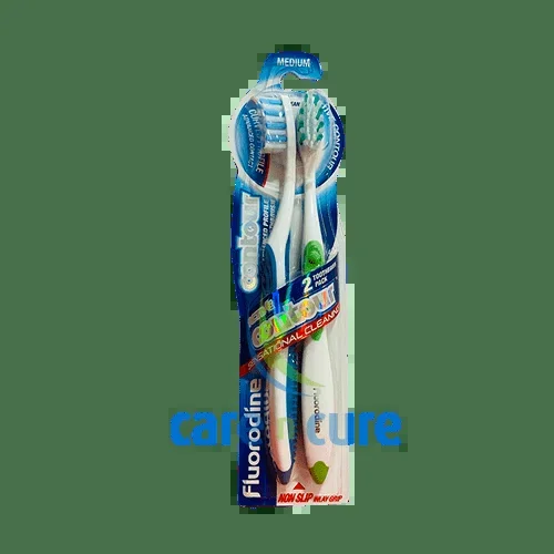 Fluorodine Act Contour Tooth Brush (M) Twins