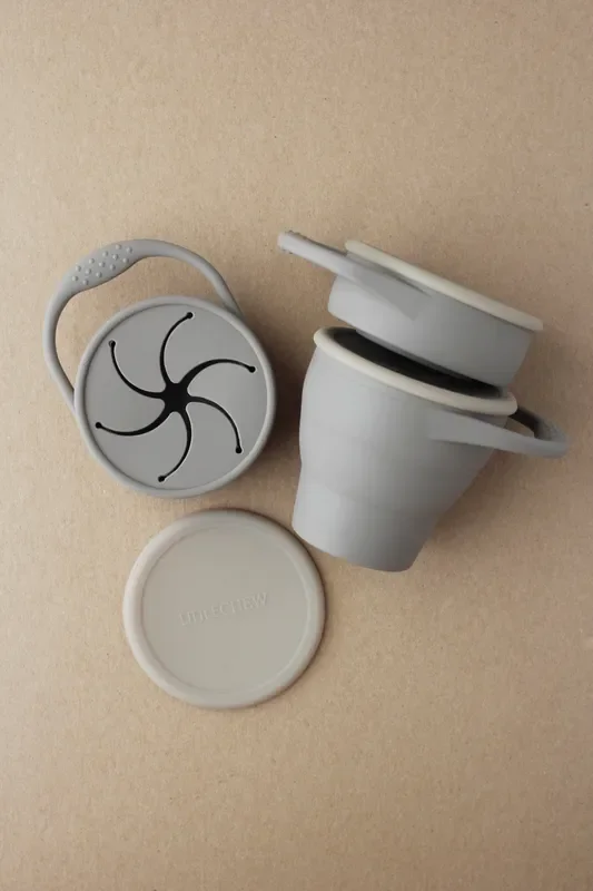 Foldable Silicone Snack Cup – Onyx