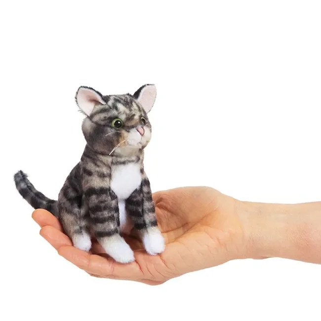 Folkmanis Mini Tabby Cat Finger Puppet