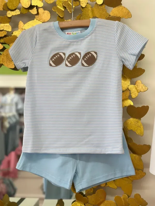 Football Trio Short Set – Light Blue