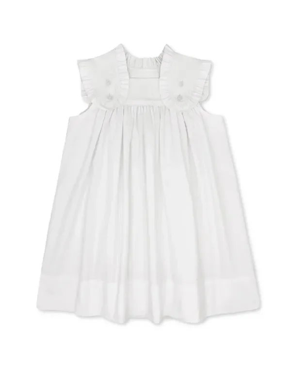 Frances Flap Dress Simply Seersucker White