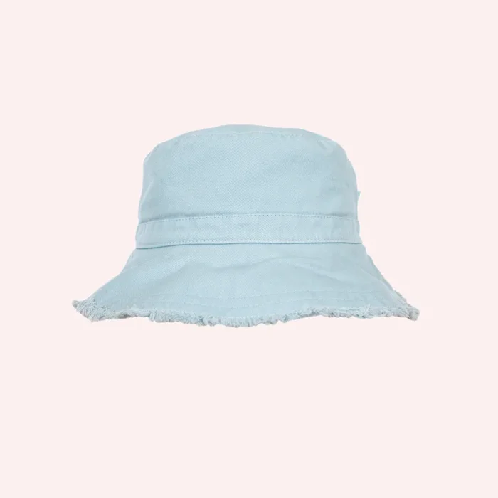 Frayed Bucket Hat – Seafoam