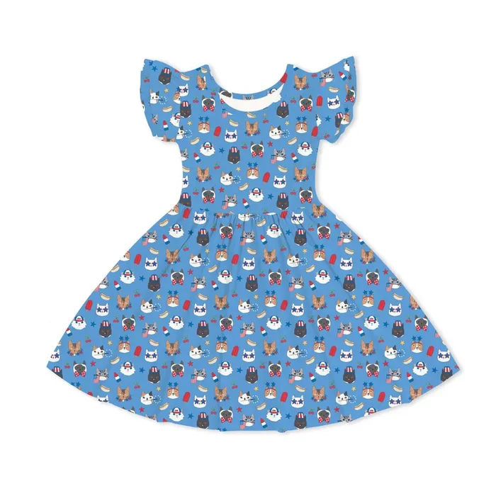 Freedom Cats (twirl Dress)