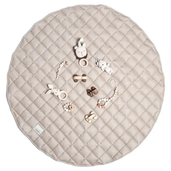 French Linen Baby Playmat – Cappuccino
