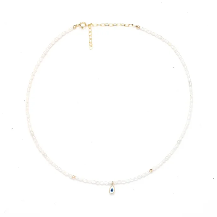Freshwater Baroque Pearl Teardrop Necklace