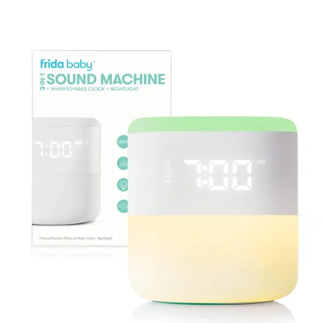 FridaBaby 3-In-1 Sound Machine + When-To-Wake Clock + Nightlight