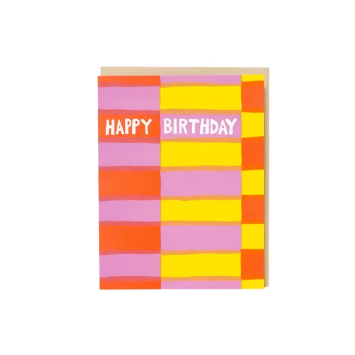 Fruit Stripe Birthday Card