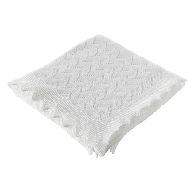 G.H. Hurt & Son Lacy Cotton Baby Blanket