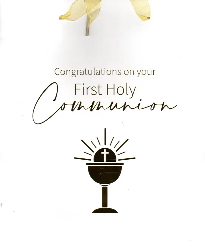 Gift Bag – First Holy Communion Congratulations Gold GBC5609