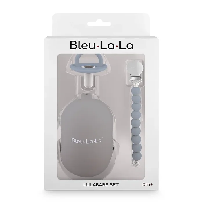 Gift Set – Lulababe Pacifier, Clip, And Case Gift Set By Bleu La La