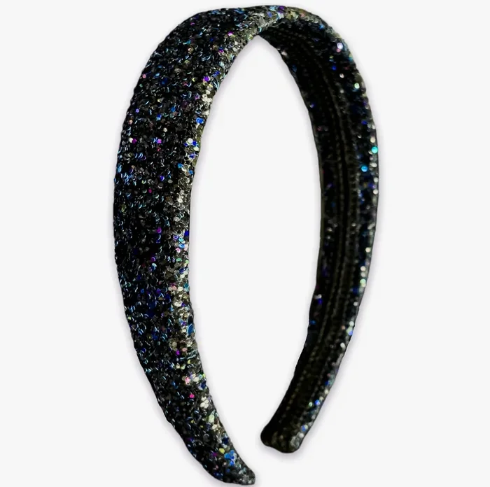 Girl’s Black Glitter Headband