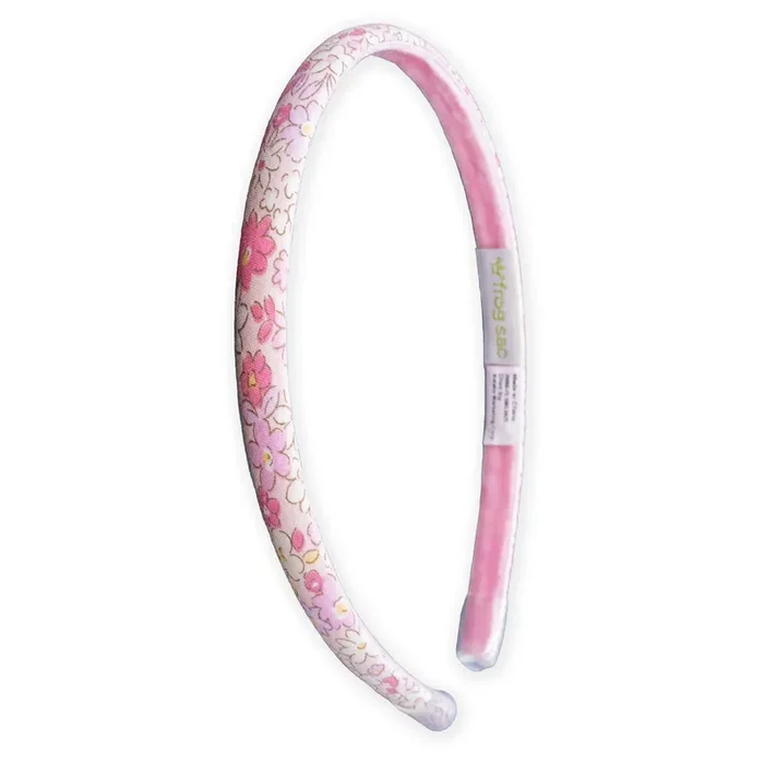 Girl’s Pink Thin Floral Headband